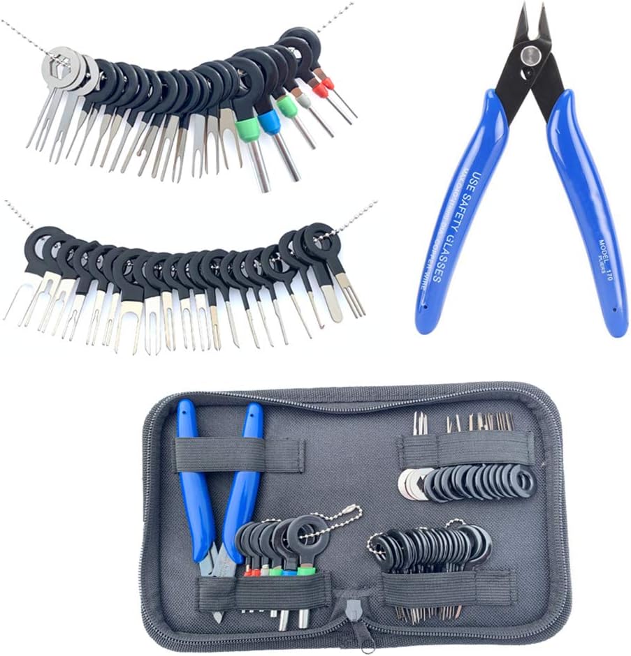42 Pcs Terminal Ejector kit with Wire Cutter, Maerd Electrical Pin Removal Tool Kit for Car