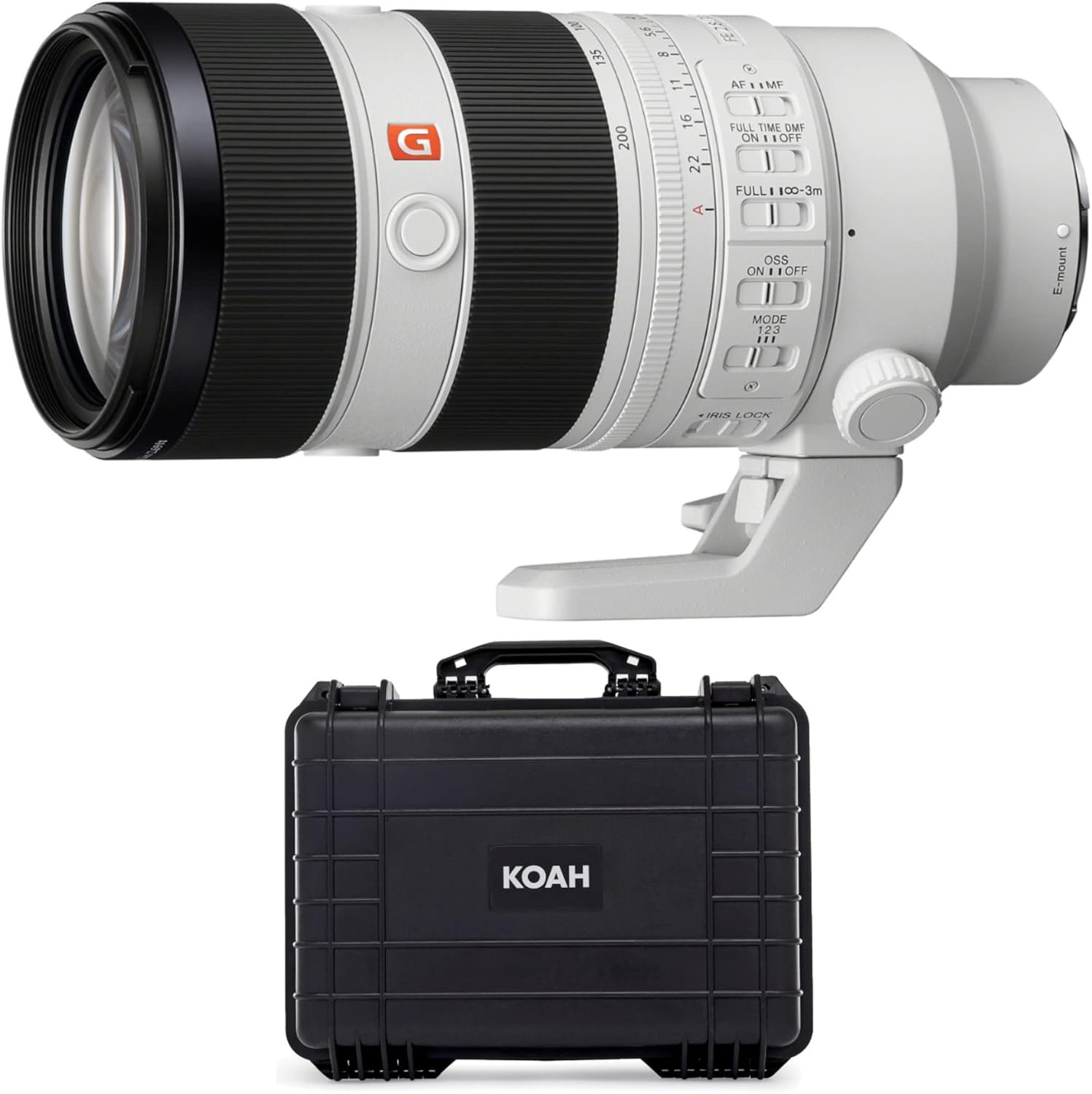 Sony FE 70-200mm F2.8 GM OSS II Full-Frame Constant-Aperture Telephoto Zoom Lens (SEL70200GM2) Bundle with Weatherproof Hard Case with Customizable