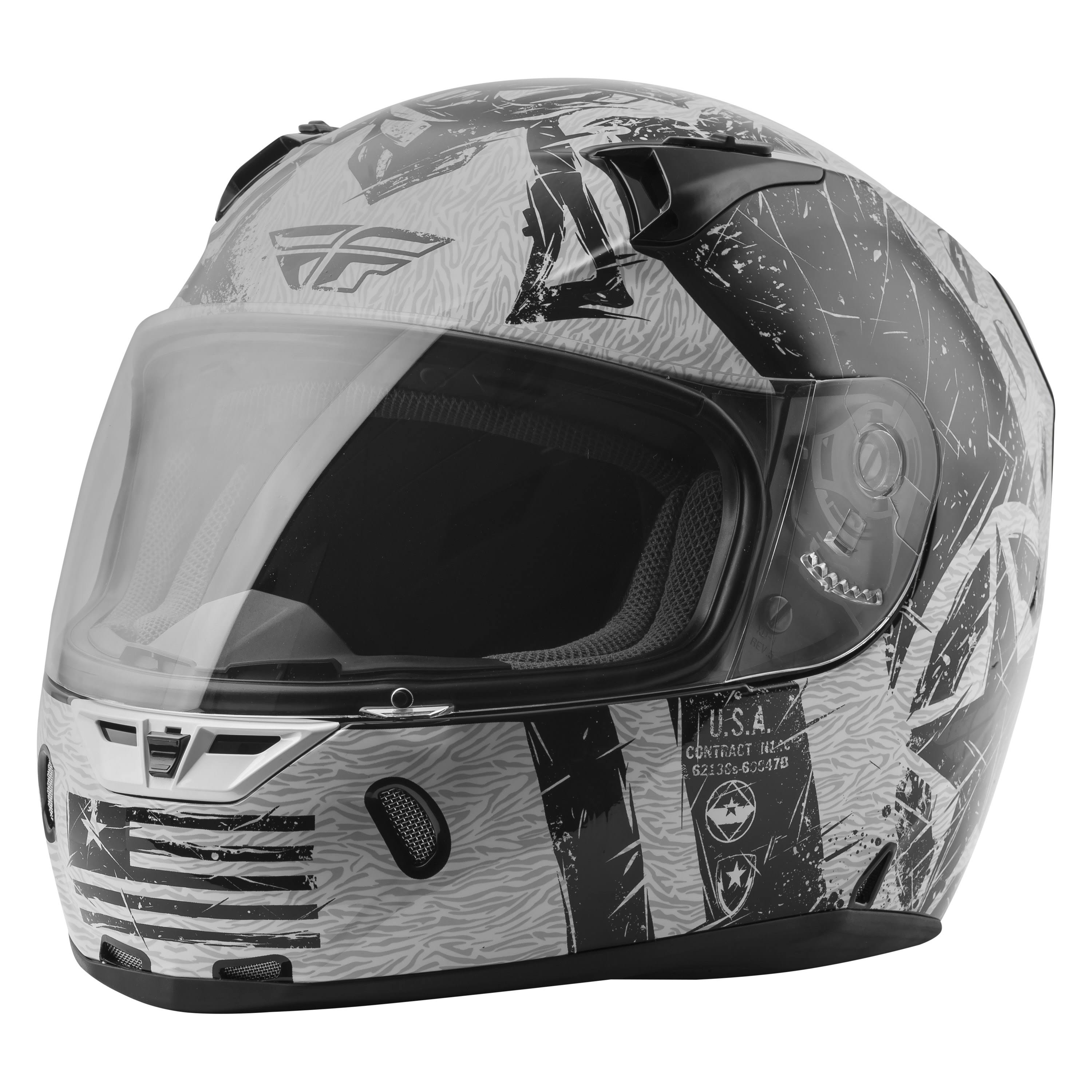Fly Racing Revolt Helmet - Liberator (Medium) (White/Black)