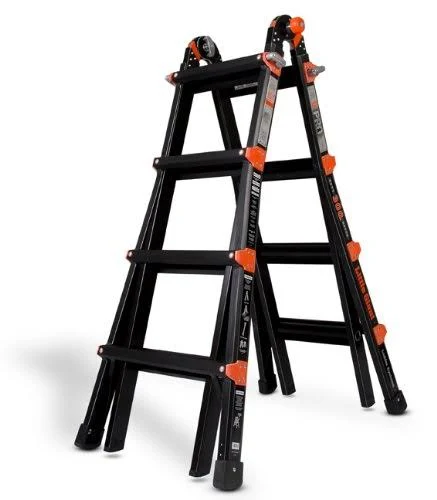 Little Giant 10102BP Pro Series 300-Pound Duty Rating Multi-Use Ladder, 17-Foot