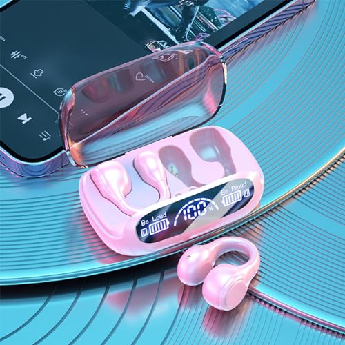Wireless Ear Clip Skeleton Conduction Headphones Bones Conduction Headphones Bluetooth 5.3 Waterproofs Open Ear Headphones Apply for Running Sports