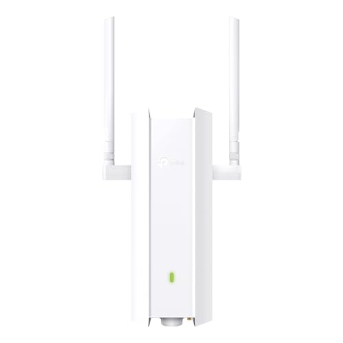 TP-Link Omada Long Range Outdoor Access Point | WiFi Extender Outdoor Universal Compatible | WiFi 6 AX1800 High Density | IP68 Weatherproof |