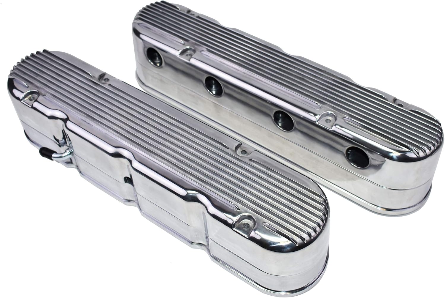 A-Team Performance - GM LS Finned Cast Aluminum Valve Covers with Coil Mounts and Covers