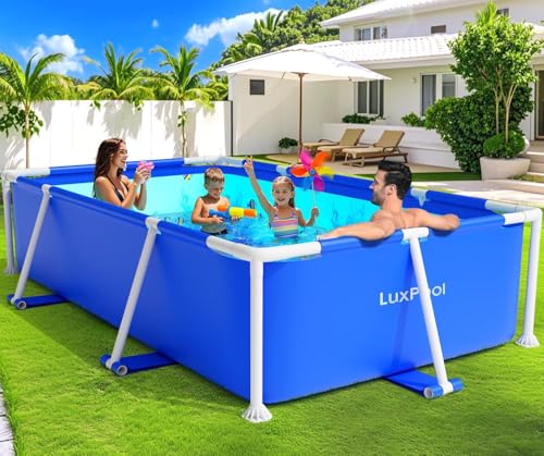 Above Ground Pool,Frame Deep Swimming Pools, Family Pool,Large Above Ground Easy Set, Outdoor Backyard Pools for Kids, Adults,7ft x 48in x 24in