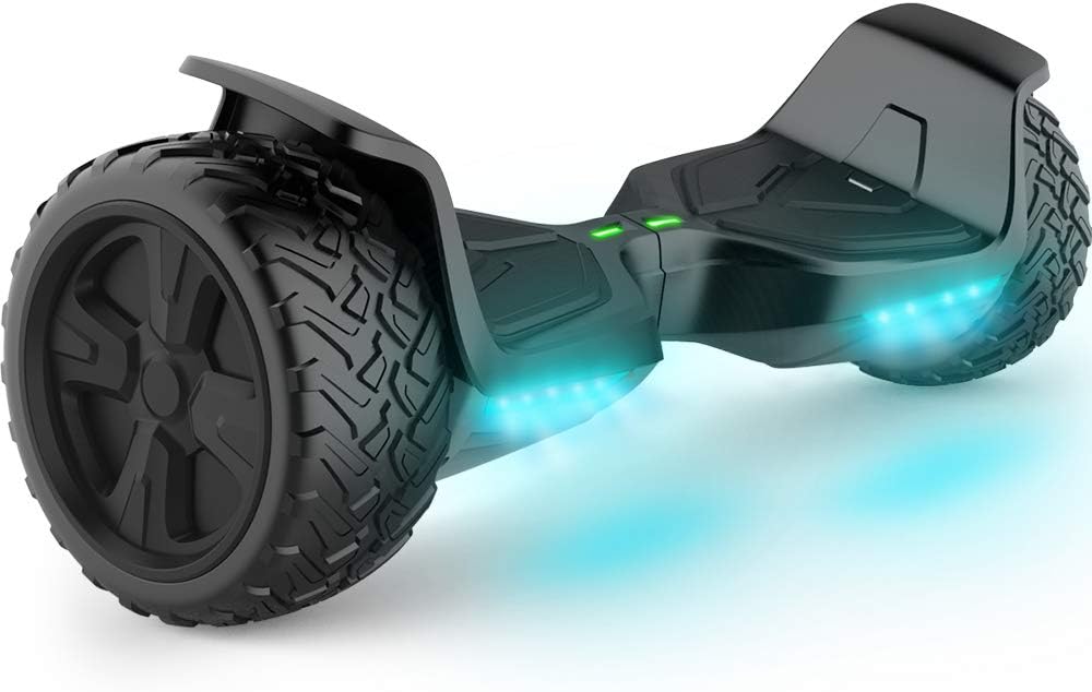 TOMOLOO Hoverboard All Terrain with Bluetooth Speaker and LED Lights Self-Balancing Scooter UL2272 Certified 8.5" Wheel Electric Scooter for Kids and