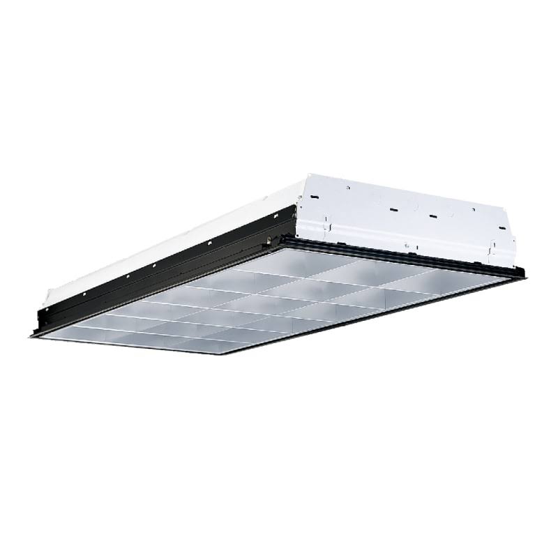 Metalux 2EP3GX-332S36I-UNV Parabolic Fixture, 2 x 4', 3-Lamp, 18-Cell, T8, 32W, 120/277V