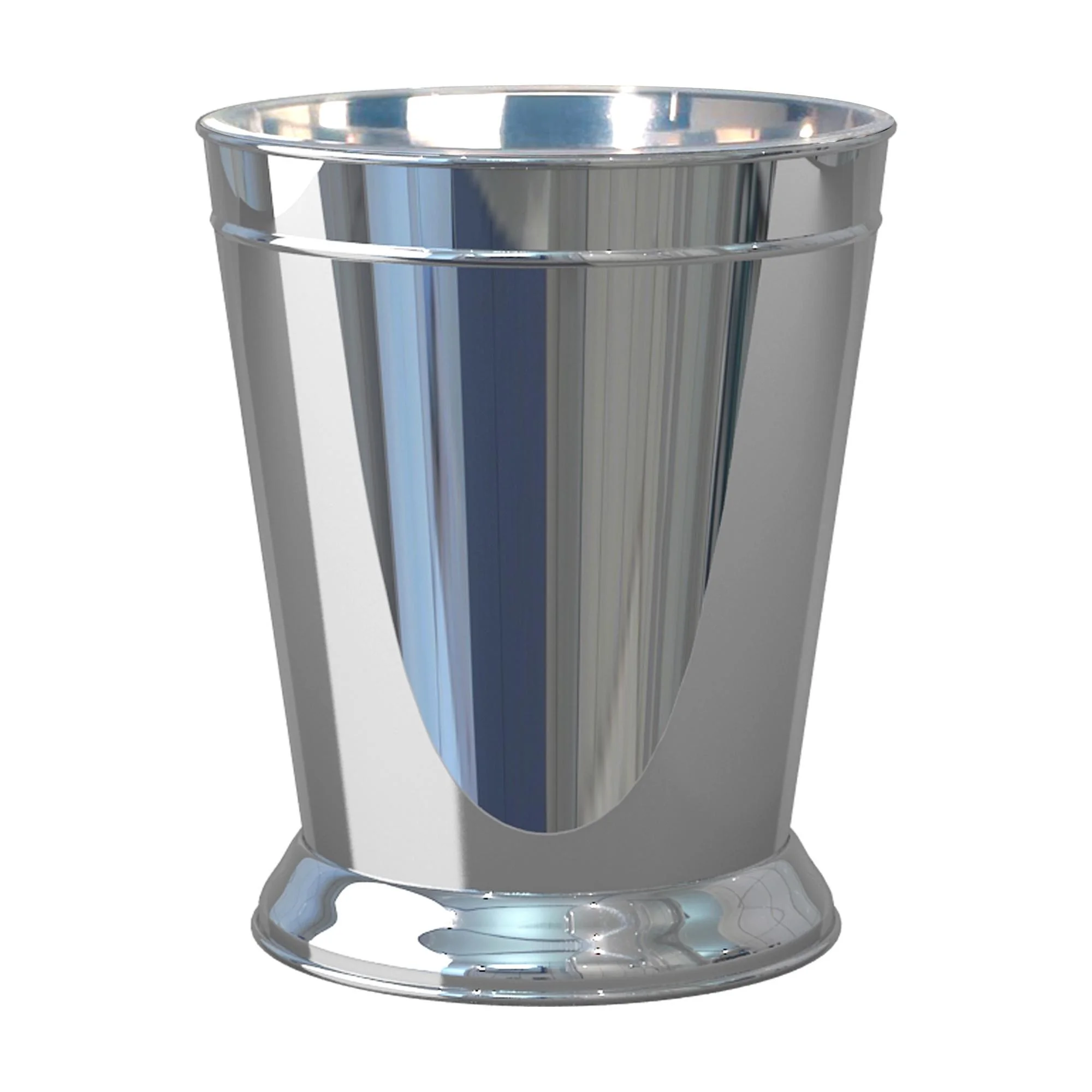 nu steel Timeless Decorative Stainless Steel Trash Can Wastebasket Garbage Container for Bathroom