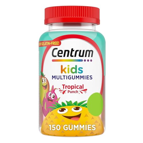 Centrum Kids Multivitamin Gummies, Tropical Punch Flavor Made With Natural Flavors, 150 Count, 150 Day Supply - Kansas Nuitrition - HNZSDS
