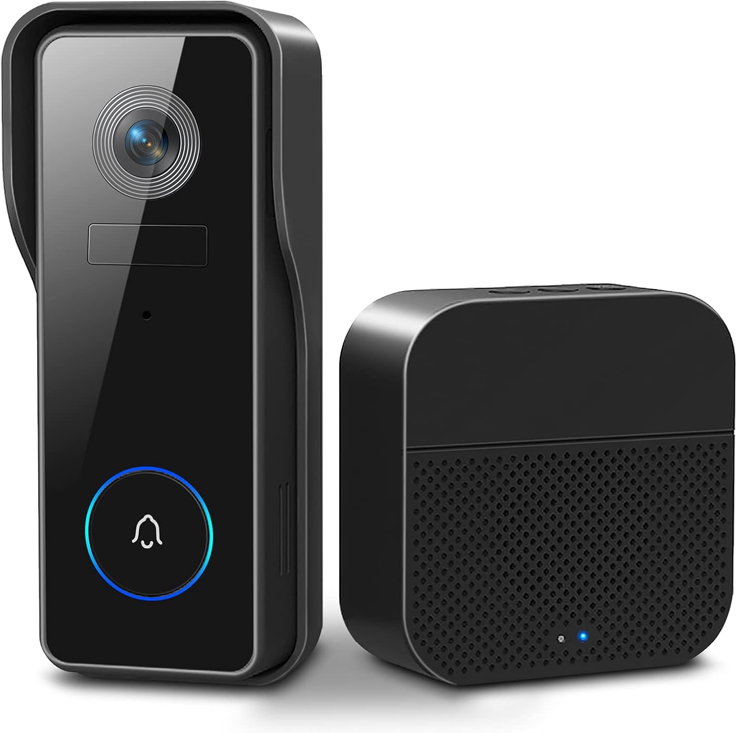 【2021 New】 WiFi Video Doorbell Camera, Morecam Wireless Doorbell Camera with Wireless Chime, 1080P HD, Motion Detection, Anti- Theft Alert