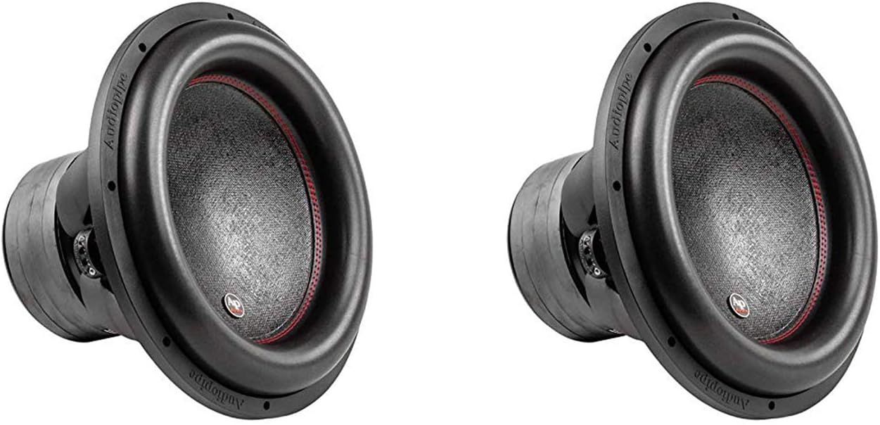 AudioPipe TXX-BDC4-15D2 15 Inch 2,800 Watt High Performance Powerful Dual 2 Ohm DVC Vehicle Car Audio Subwoofer Speaker System, Black (2 Pack)