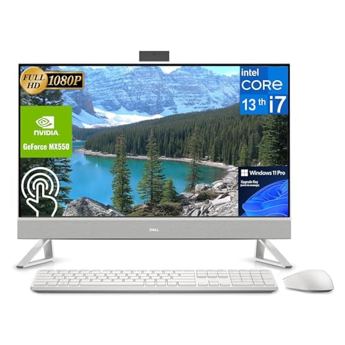 Dell Inspiron 5400 24-inch All in One Desktop - FHD (1920 x 1080) Display, Pop-Up Webcam, Intel Core i3-1115G4, 8GB DDR4 RAM, 256GB SSD