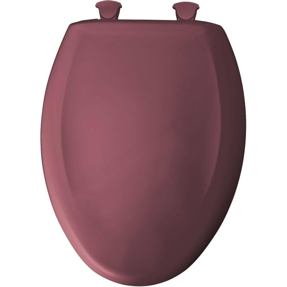 Bemis Elongated Closed Front Toilet Seat in Raspberry