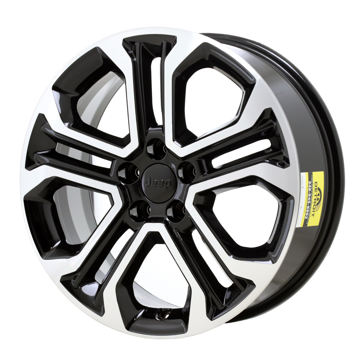 JEEP COMPASS 2022 - 2024 MACHINED BLACK Factory OEM Wheel Rim (Not Replicas)