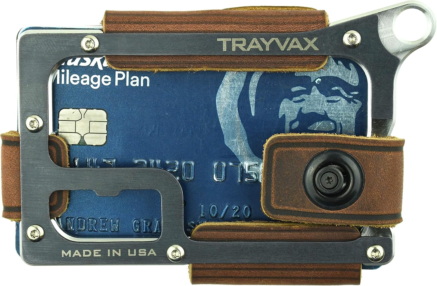 Trayvax Contour Minimalist Wallet Tactical Armor Steel Front Pocket RFID