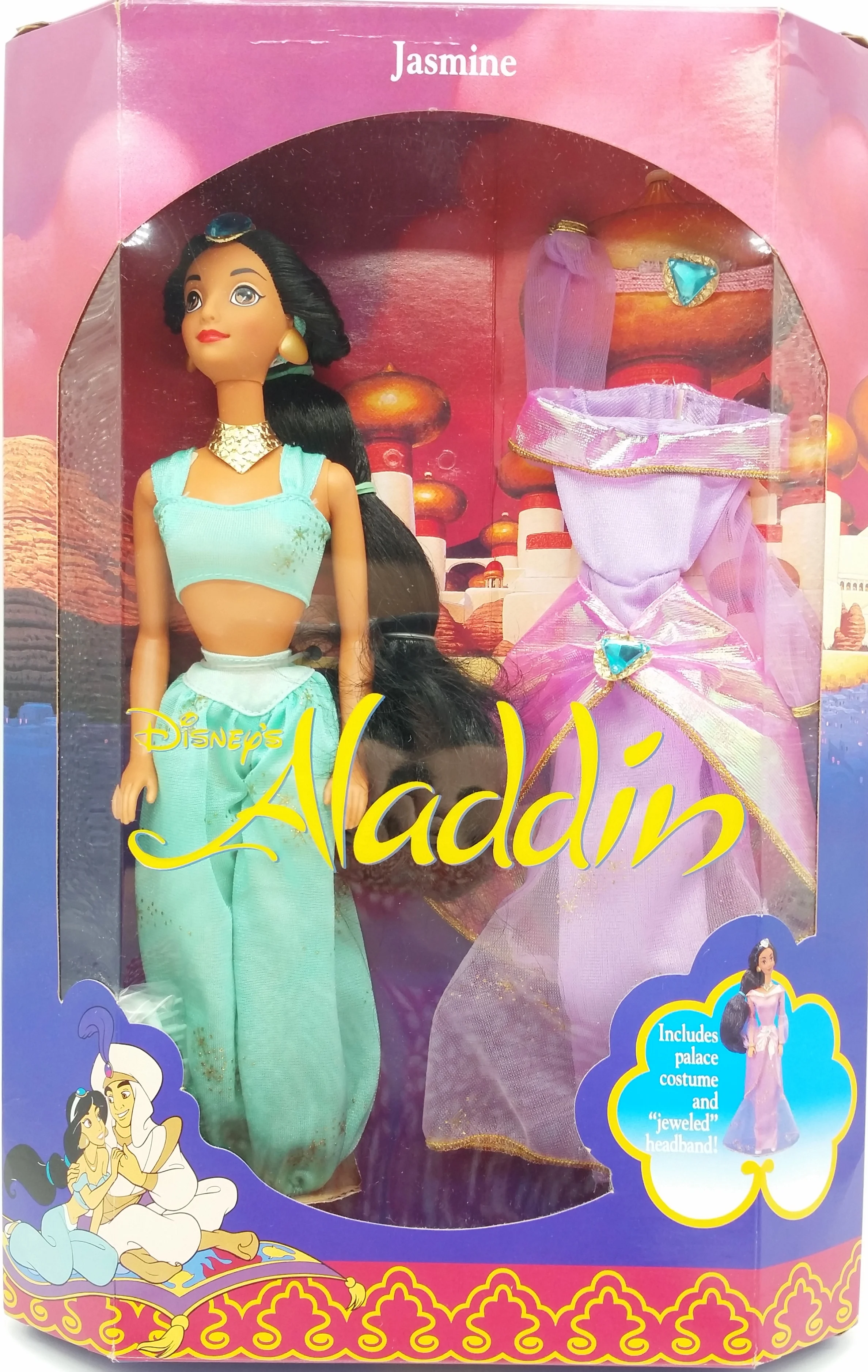 Disney's Aladdin Jasmine Mattel 1992 Includes palace costume
