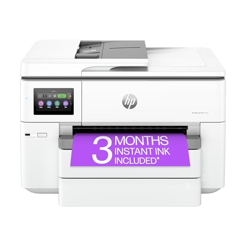 HP OfficeJet Pro 9730e Wide-Format Wireless All-in-One Color Inkjet Printer, Print, scan, Copy up to 11x17', ADF, Duplex Printing Best-for-Office