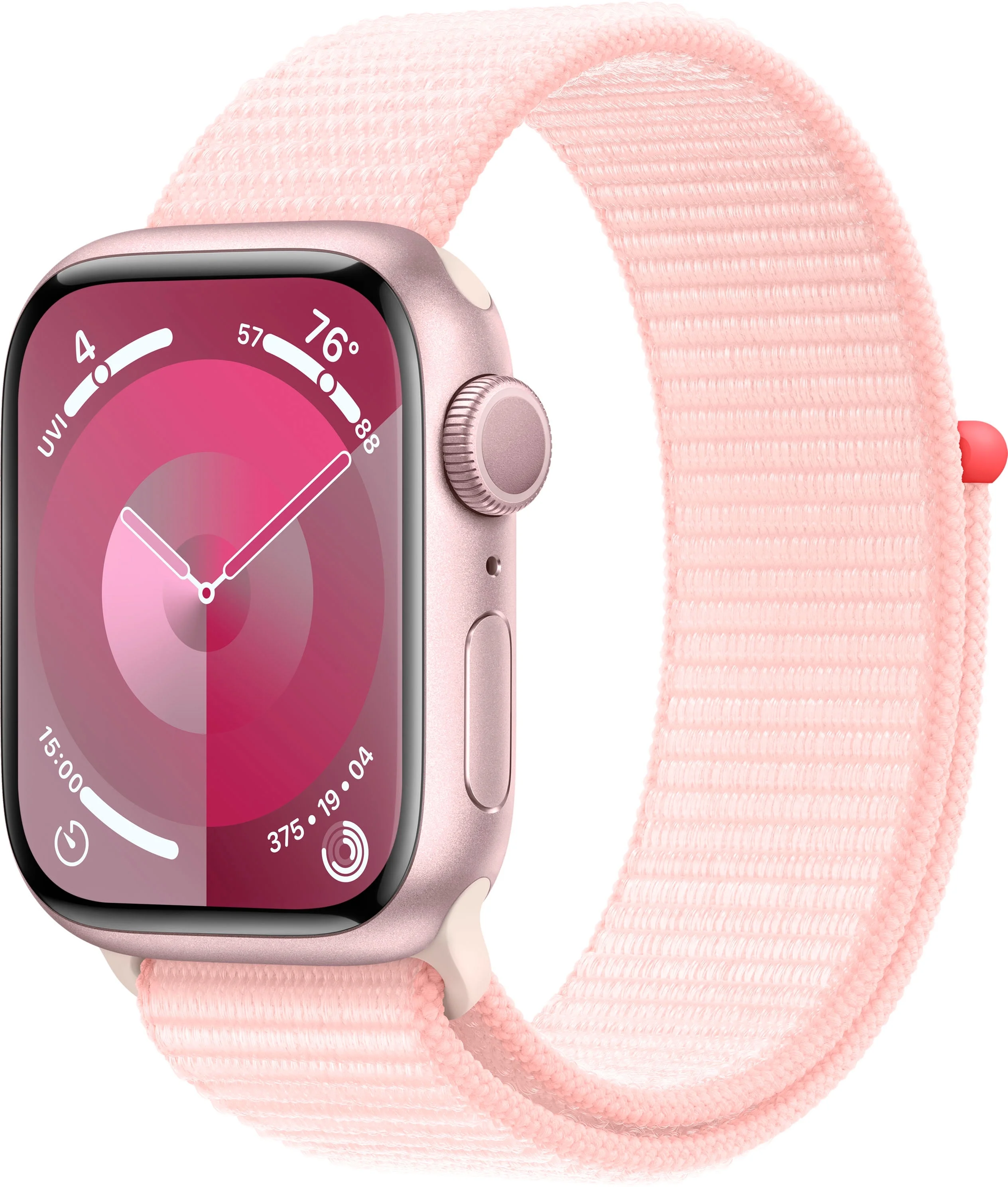 Refurbished Apple Watch Gen 9 Series 9 41mm Pink Aluminum - Light Pink Sport Band MR953LL/A
