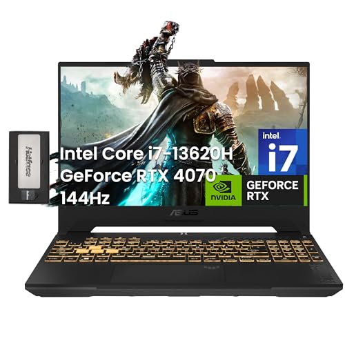 Asus TUF F15 Gaming Laptop 15.6"" FHD 144Hz Intel 14-Core i7-12700H (Beat i9-11950H) 16GB RAM 1TB SSD GeForce RTX 4070 8GB Graphic Backlit