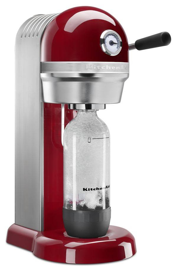 KitchenAid Sparkling Beverage Maker Powered by Sodastream with Mini CO2 Carbonator, Empire Red (KSS3121ER)