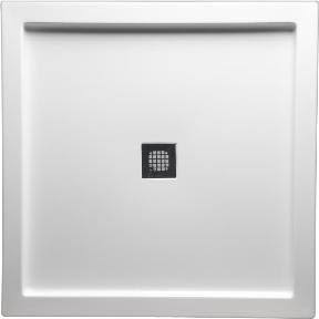 Americh S3442DT-WH Shower Base with Square Drain, 42x22 x 34