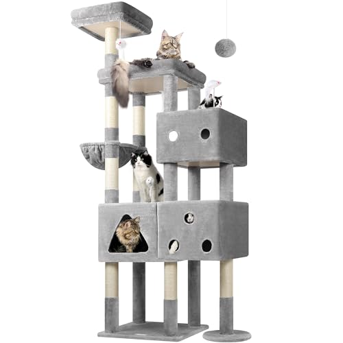 Globlazer Extra Large Cat Tower, 81-inch Tall Cat Tree for Big Cats 20 lbs