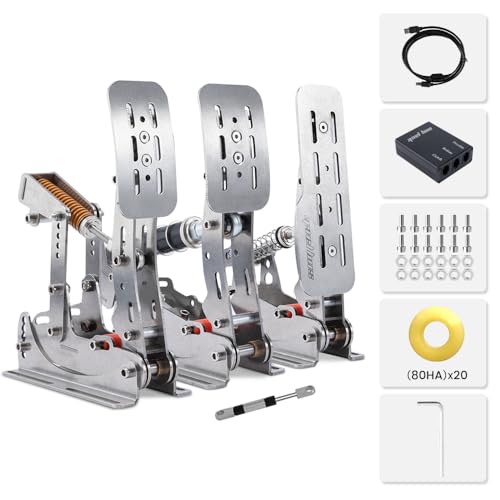 SIMJACK PRO Pedals Sim Racing Pedals PC Racing Simulator Pressure Sensor Load Cell HE Hydraulic Pedal