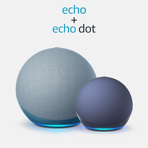 Amazon Echo (newest model), With premium sound, smart home hub, and Alexa, Charcoal