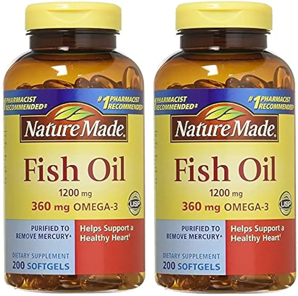 Nature Made Fish Oil 1200mg With Omega-3, 400 Softgels - Kansas Nuitrition - HNZSDS