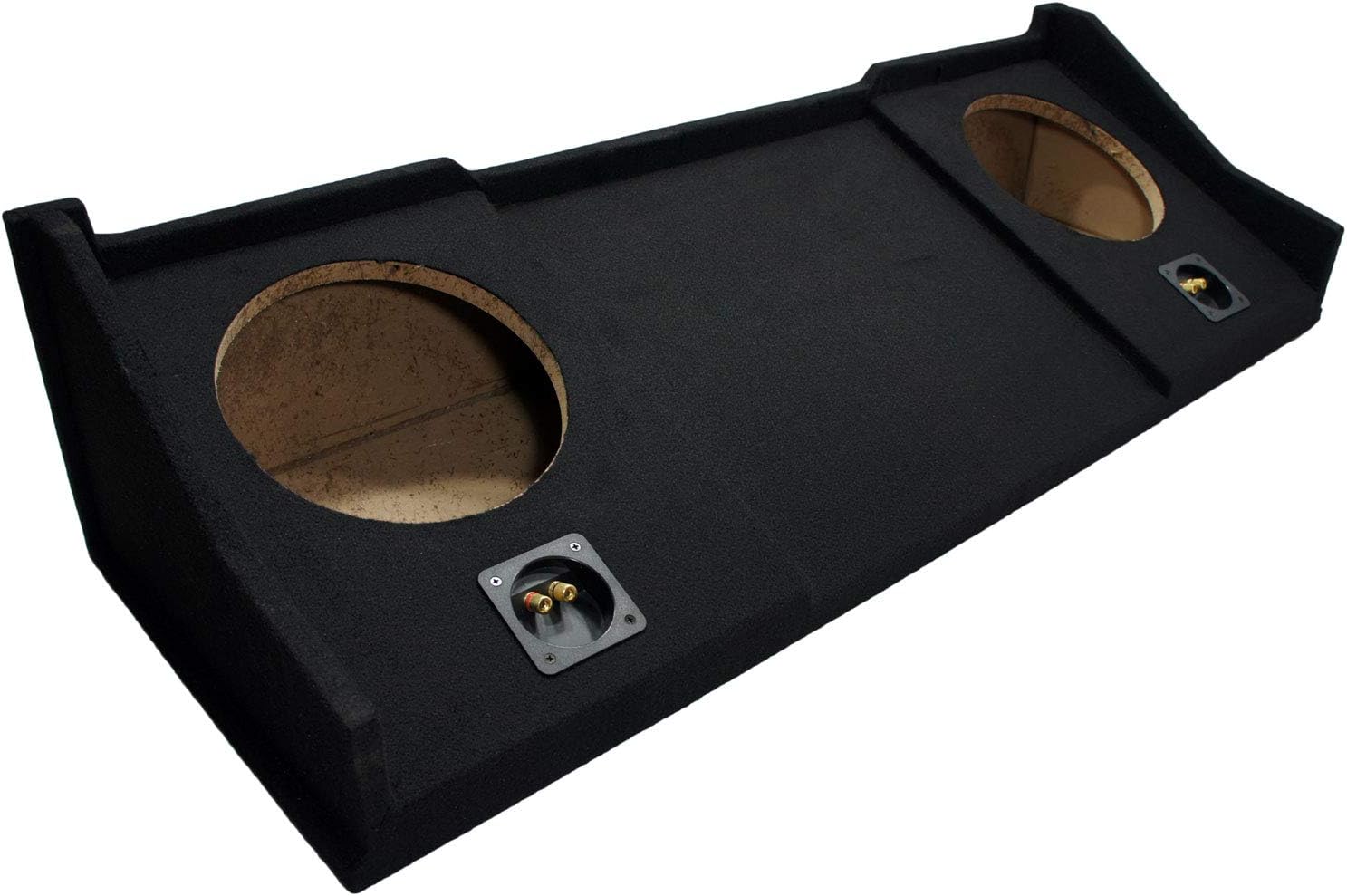 ASC Compatible with 1998-01 Dodge Ram Extended/Quad/Club Cab Truck Dual 10 Subwoofer Sub Box Speaker Enclosure