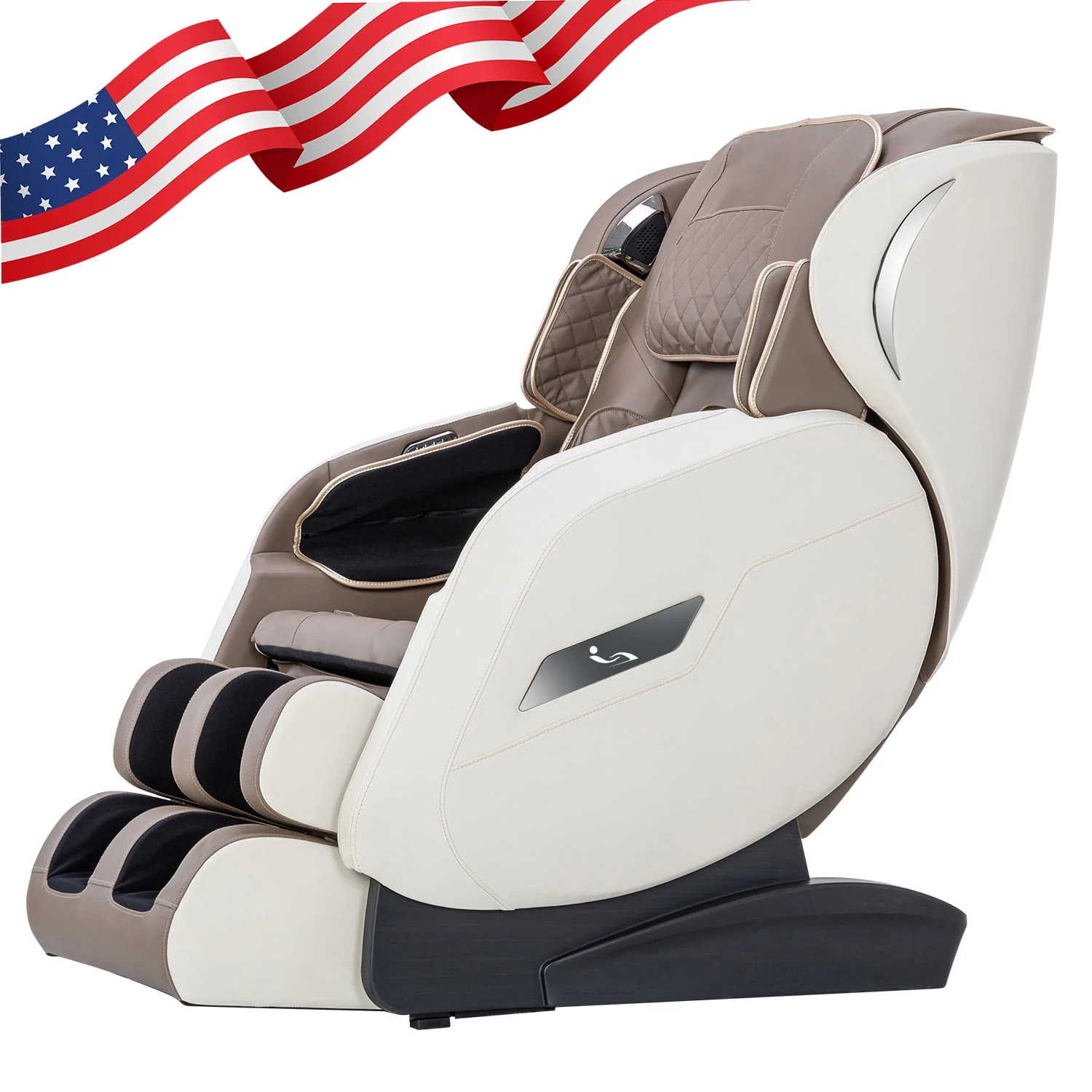 MassaMAX 2024 Assembled Full Body Massage Chair .Zero Gravity Recliner,Bluetooth Speaker in Black