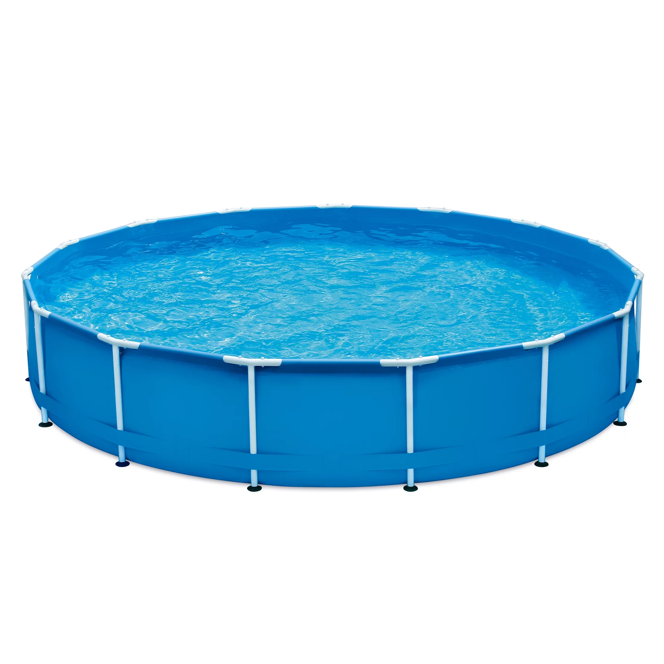 Summer Waves 15 ft Round Active Frame Above Ground Pool, Blue, Ages 6 and Up, Unisex