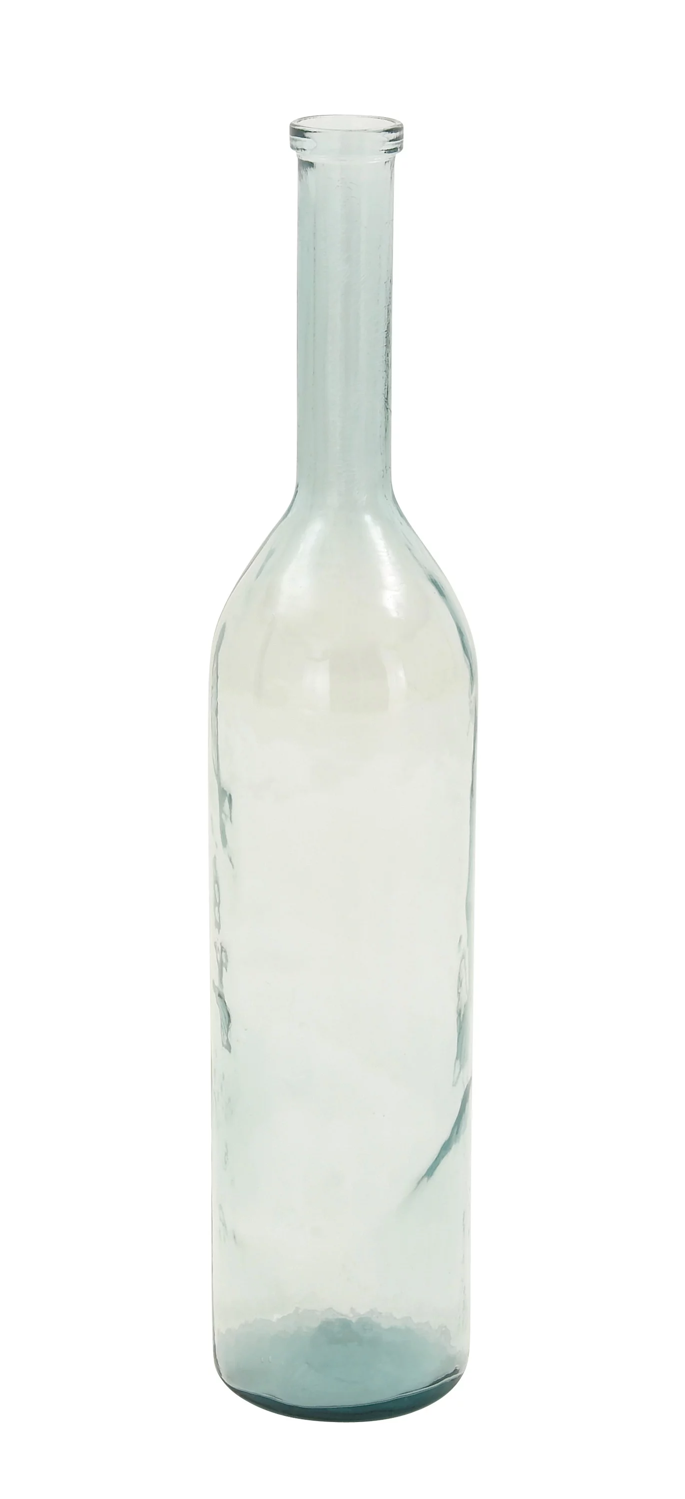 DecMode Farmhouse Recycled Glass Blue Spanish Decorative Vase, 8"W x 40"H