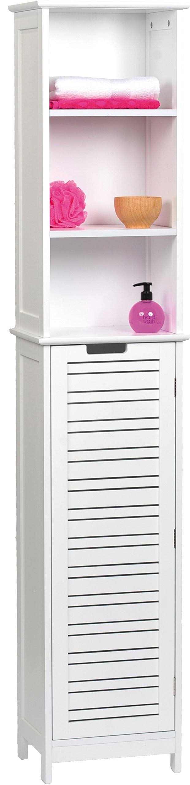 Miami Free Standing Cabinet Linen Tower White
