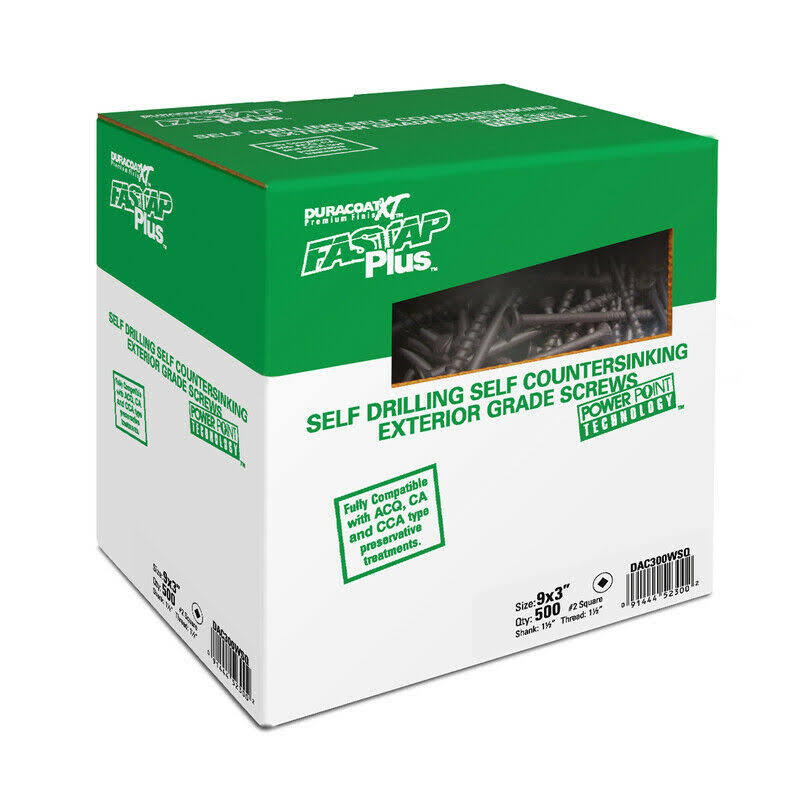 Fastap 5000409 NO. 9 x 2.25 in. Phillips Countersink Head DuracoatXT Steel Exterior Wood Screw 5 lbs