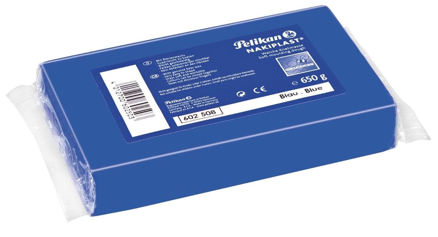 Pelikan Nakiplast 30 681 602508 Soft Modelling Dough 650 G Block Blue