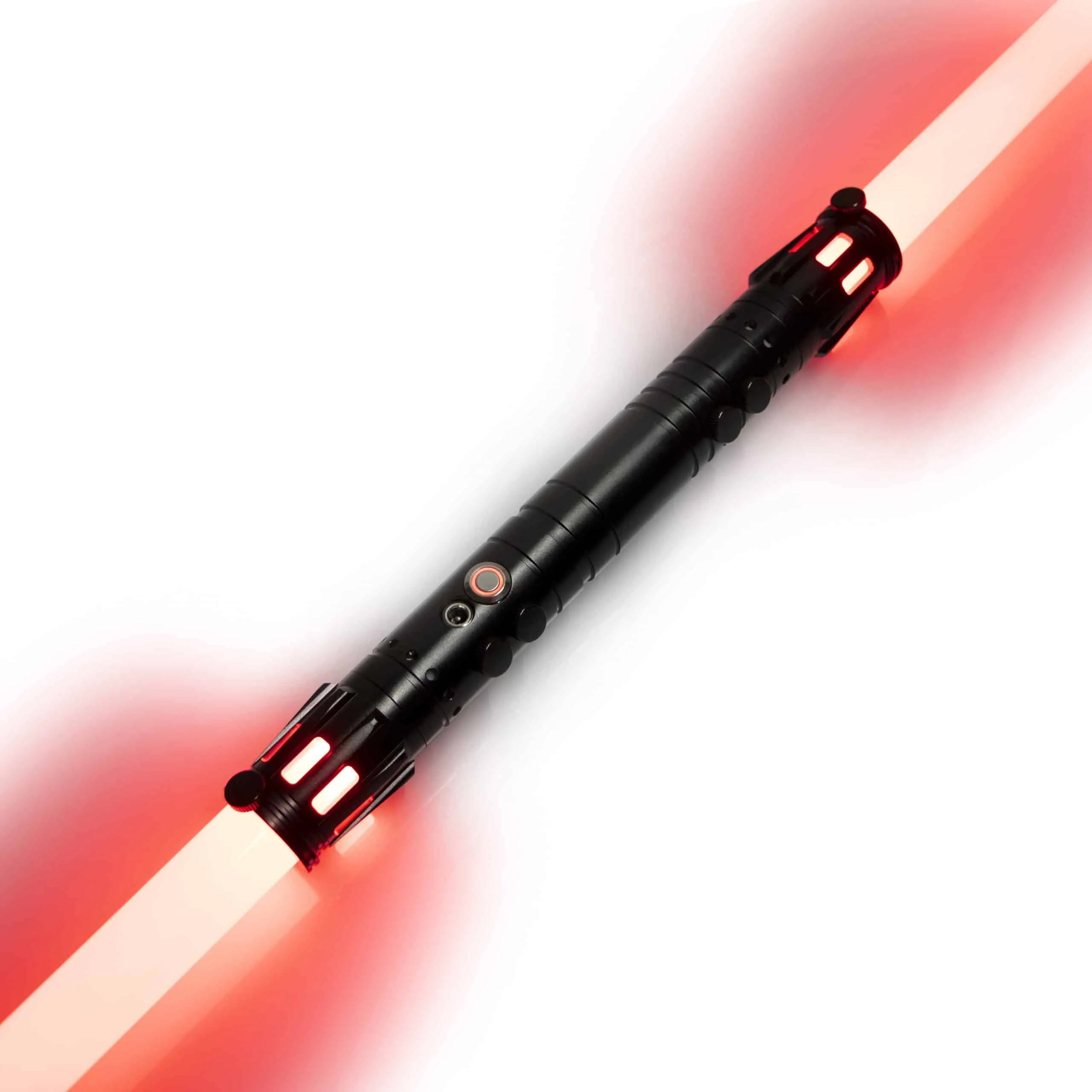 ZiaSabers DM Mini Neopixel Lightsaber with Xenopixel 2.0 Soundboard - Realistic Metal Black Hilt Star Wars Lightsaber