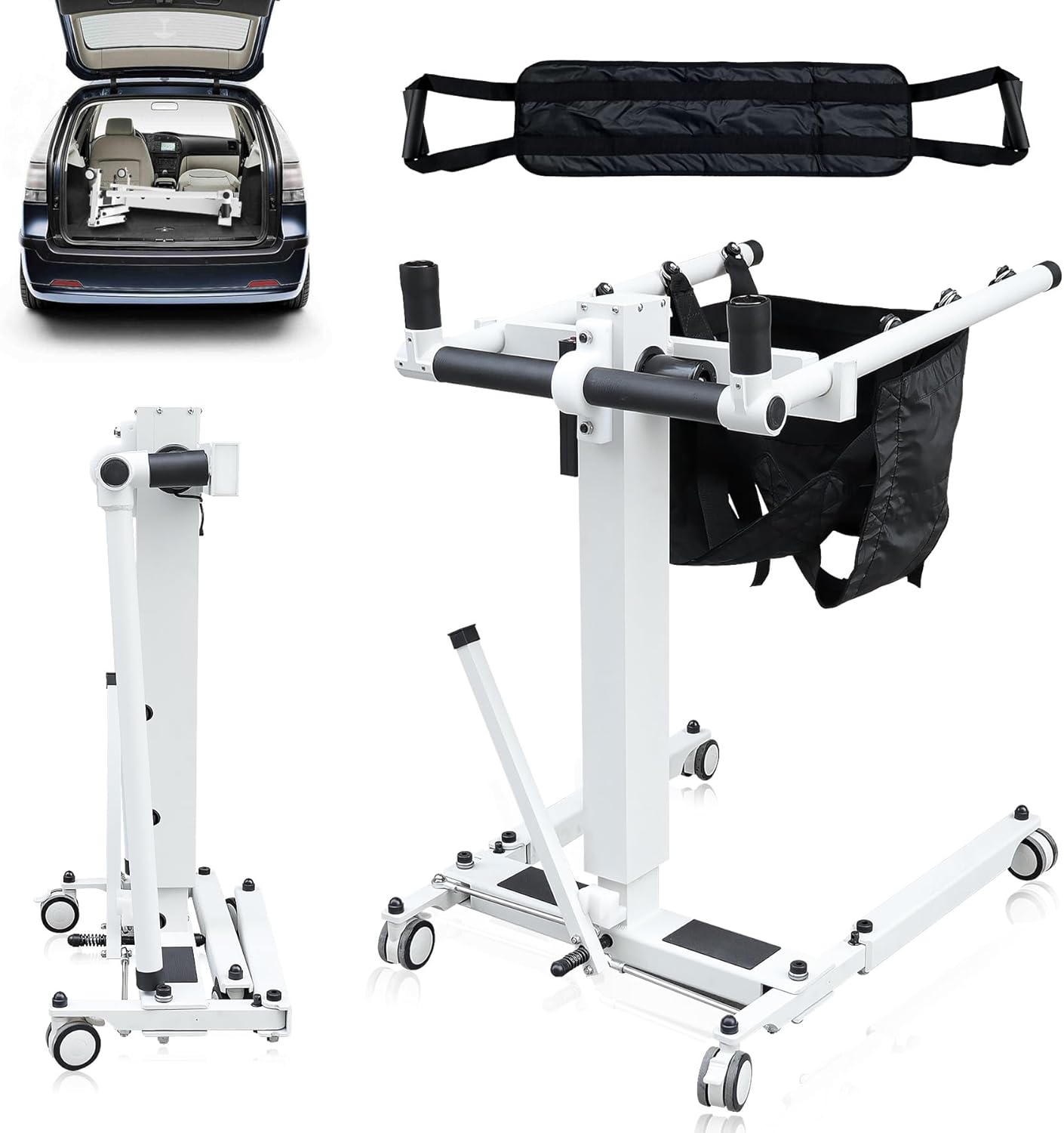 Electric Patient Lift Wheelchair for Home，Electric Patient Lift Transfer Chair，Wheelchair to Car Transfer Devices，Electric Patient Transfer Lift