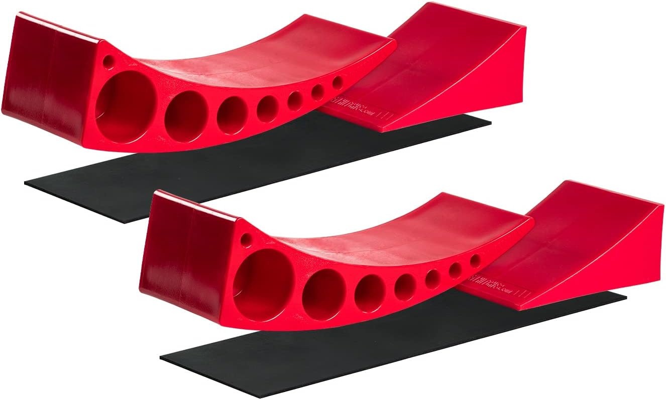 ANDERSEN HITCHES | RV Accessories | 2-Pack Camper Leveler Blocks w/ Rubber mats Camper Leveling System | Outdoor Camping Levels | 3604