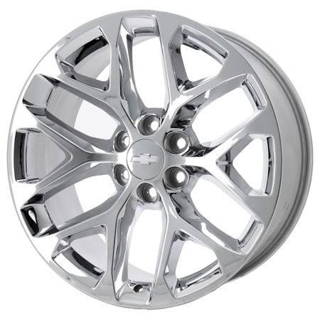 Detroit Wheel u0026 Tire Chevrolet Silverado 1500 2014 - 2018 Chrome Factory OEM Wheel Rim (Not Replicas), Size: 22