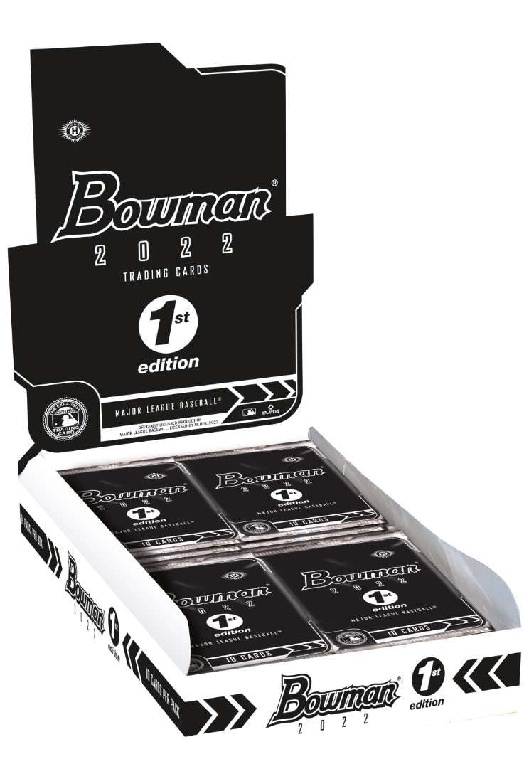 MLB Topps 2022 Bowman Baseball 1st Edition Trading Card HOBBY Box (24 Packs) - Curated Treasures Market