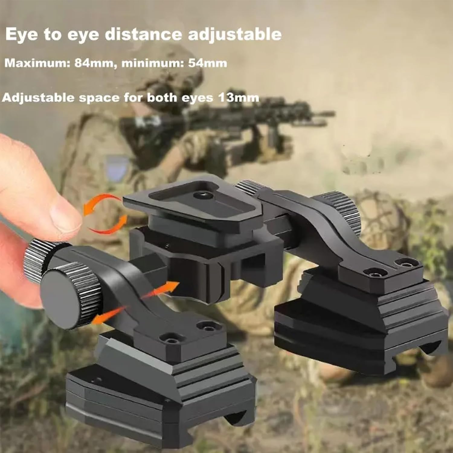 Dual Tube Night Vision Goggle/Binocular Night Vision Goggles for Adults, NVG10++ Helmet Night Vision Binocular with 4 Color and 4X Magnification