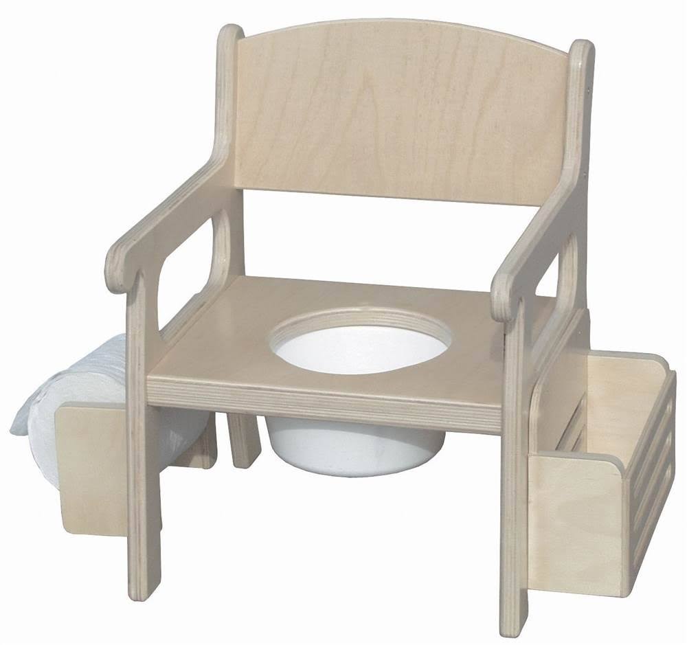 Little Colorado Toddler Potty Chair with Accessories in Gray - Megean