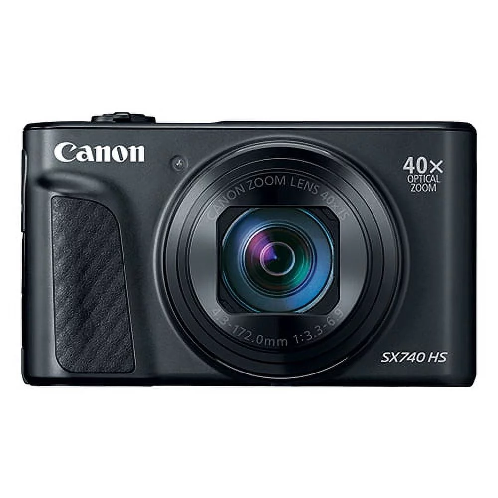 Canon PowerShot SX740 HS 20.3MP 4K Digital Camera 40x Optical Zoom Wi-Fi Black - Radiant Selections