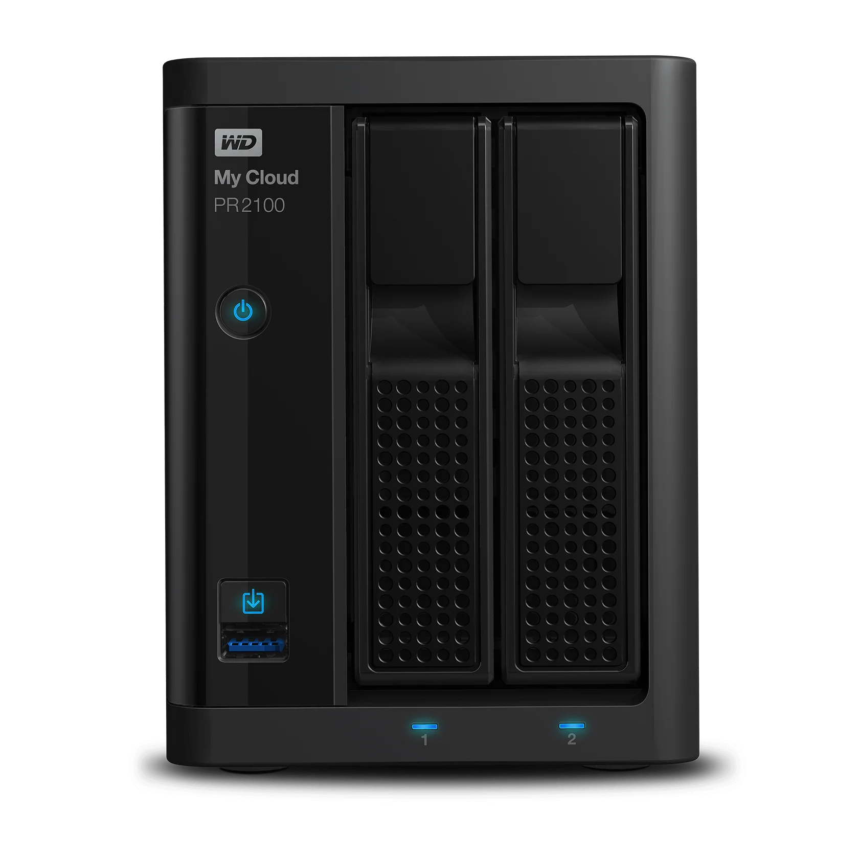 WD 16TB My Cloud Pro Series PR2100, 2-Bay Network Attached Storage - WDBBCL0160JBK-NESN