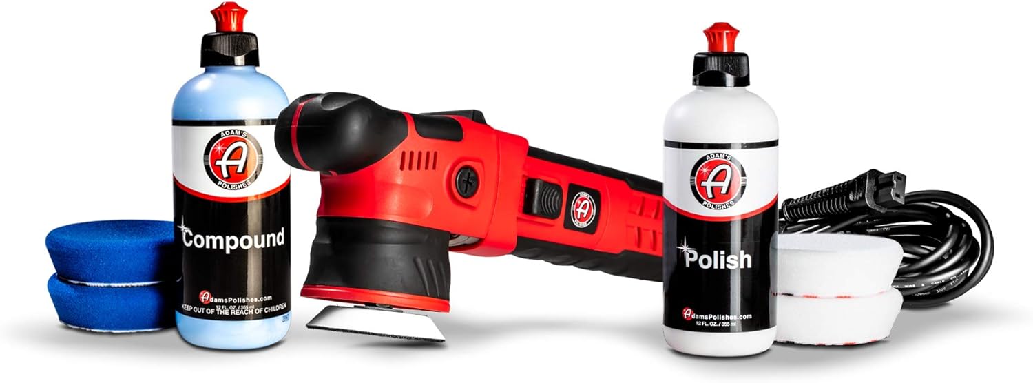 Adam’s SK Pro 12mm Car Polisher - Professional Dual Action Polisher For Car Detailing - Paint Correction, Waxer Buffer DA Polisher