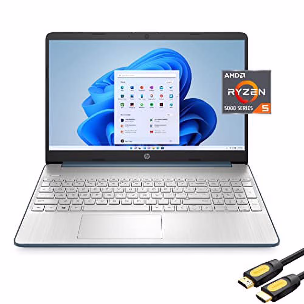 HP 15.6'' FHD IPS Micro-Edge Laptop, AMD 6-Core Ryzen 5 5500U (Beat Core i5-10400F), 32GB RAM, 1TB PCIe SSD, USB-C, HDMI, SD Reader, WiFi