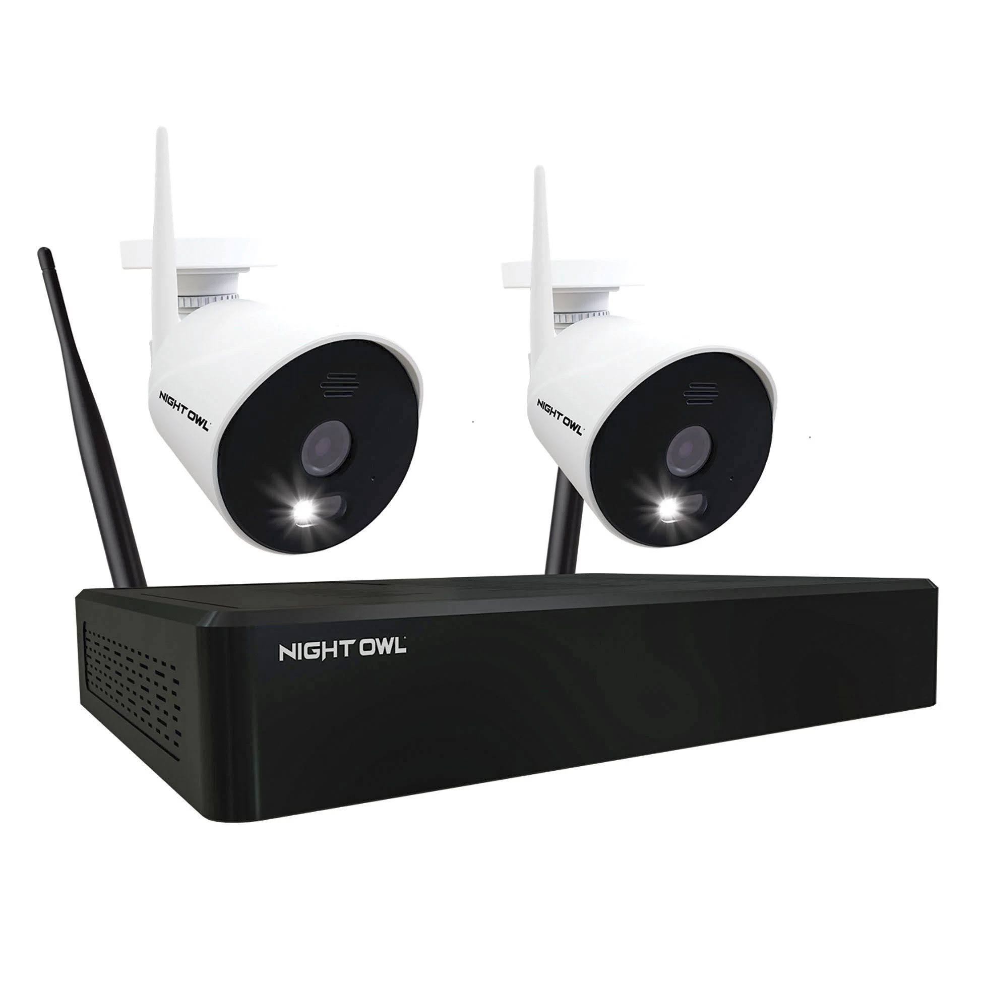 Night Owl 1080p Wi-Fi NVR with 1TB Hard Drive and 2 x 1080p Wi-Fi IP Spotlight Cameras with 2-Way Audio