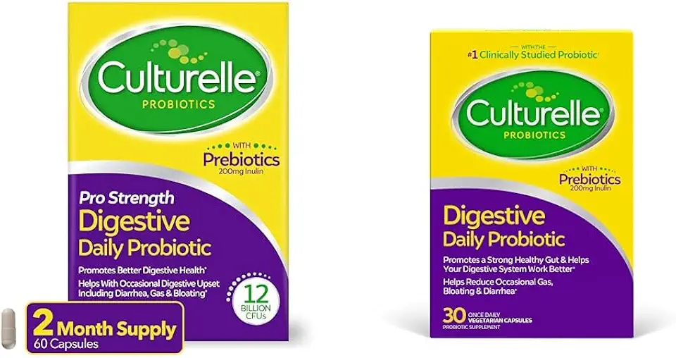 Culturelle Pro Strength Daily Probiotic Digestive Health Capsules 60 Count Daily Probiotic Capsules Digestive Health 30 Count - Kansas Nuitrition