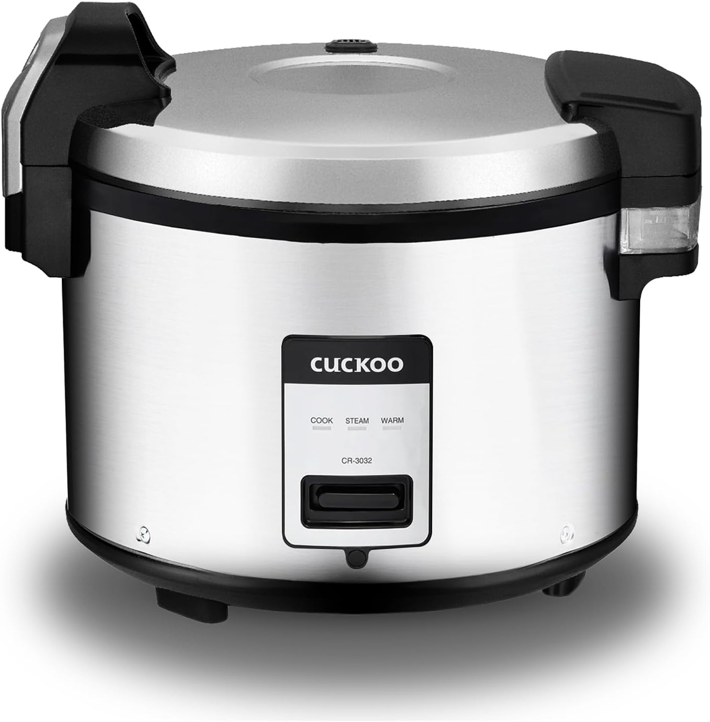 CUCKOO CR-3032 30-Cup (Cooked) / 60-Cup (Cooked) Large Capacity Commercial Rice Cooker & Warmer with Nonstick Inner Pot, Switch Press (Silver/Black)