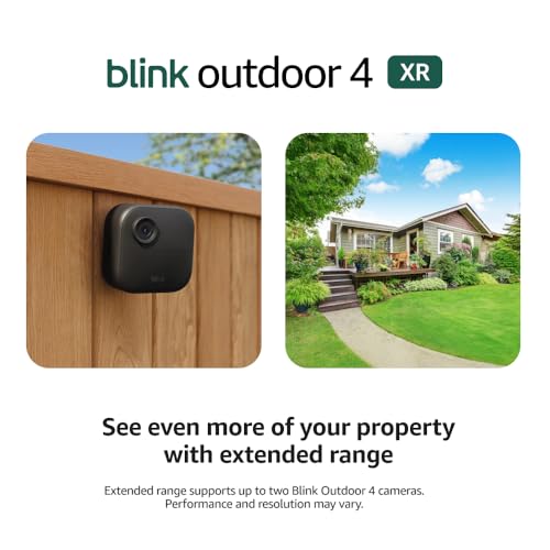 Blink Outdoor 4 XR (newest model) – two-year battery wireless camera with 4x security coverage
